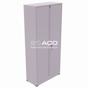 PA 5455 - ARMÁRIO DE ENCAIXE MONTÁVEL E DESMONTÁVEL COM 02 PORTAS 1975X905X400MM - CINZA TEXTURIZADO