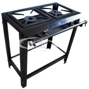 PA 0549 - FOGÃO INDUSTRIAL COM 02 BOCAS DUPLAS SEM FORNO