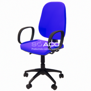 PA 1342 - CADEIRA PRESIDENTE ASSENTO E ENCOSTO ESTOFADA INJETADA COM RELAX - AZUL
